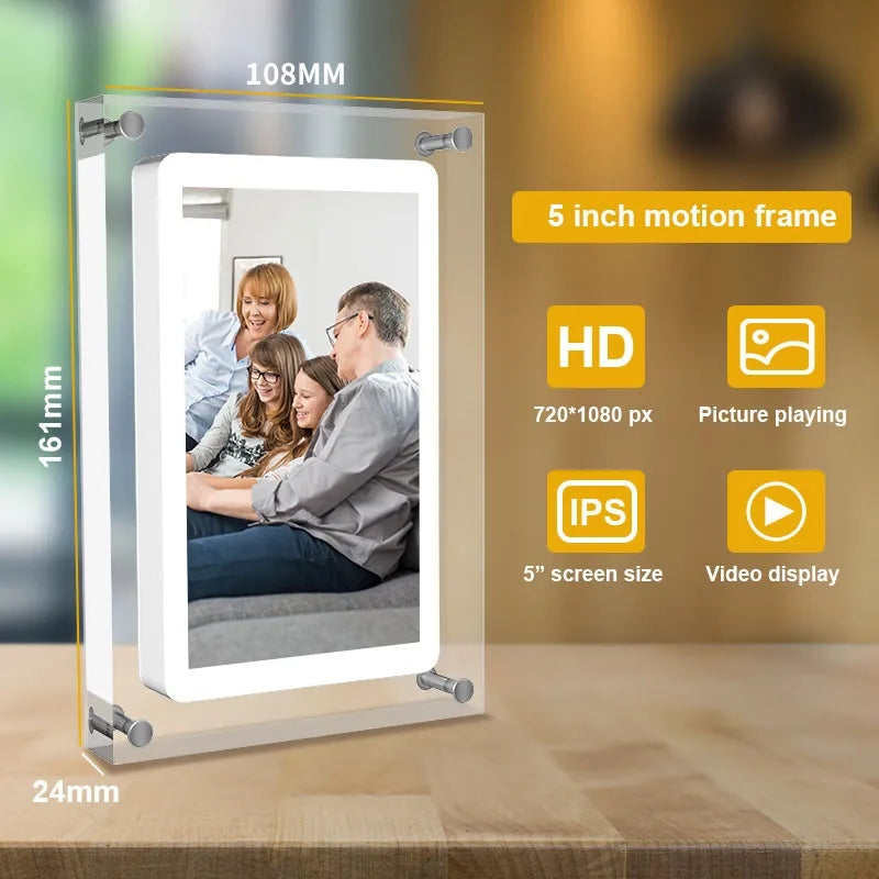 V2com Acrylic Digital Photo Frame