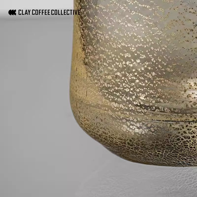 CCC Glass Cup - Silver Foil Sink Wall 190ml