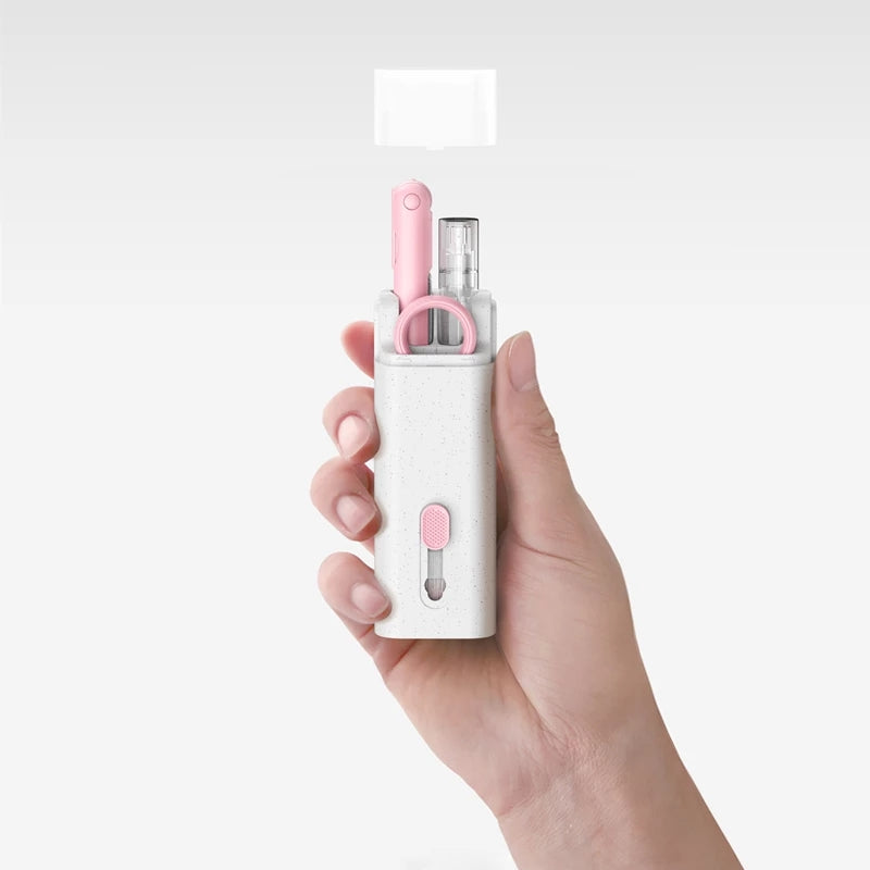 V2com 7-in-1 multi-purpose keyboard screen headset cleaning kit