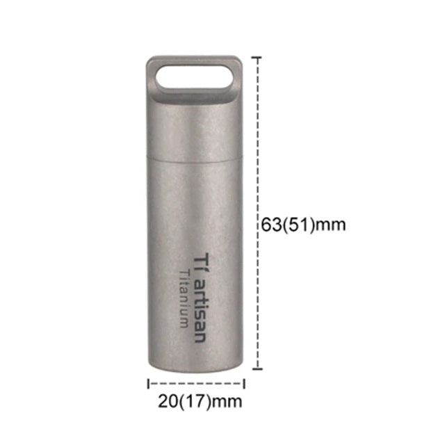 RockOutdoor Pure Titanium Mini Sealed Waterproof Pill Box