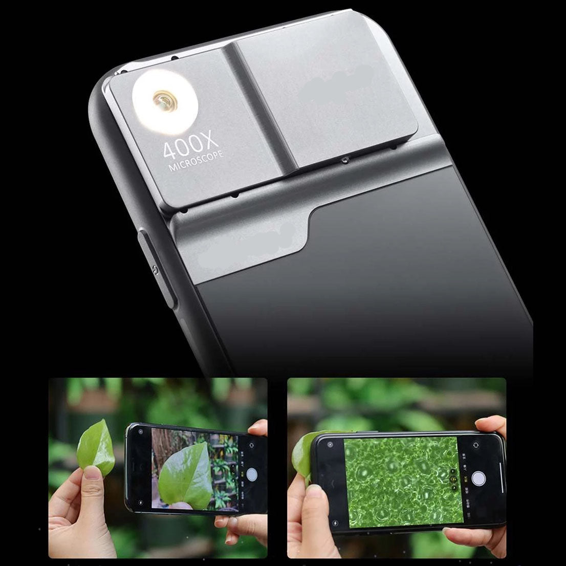V2com 400X Microscope Phone Lens Case Kit