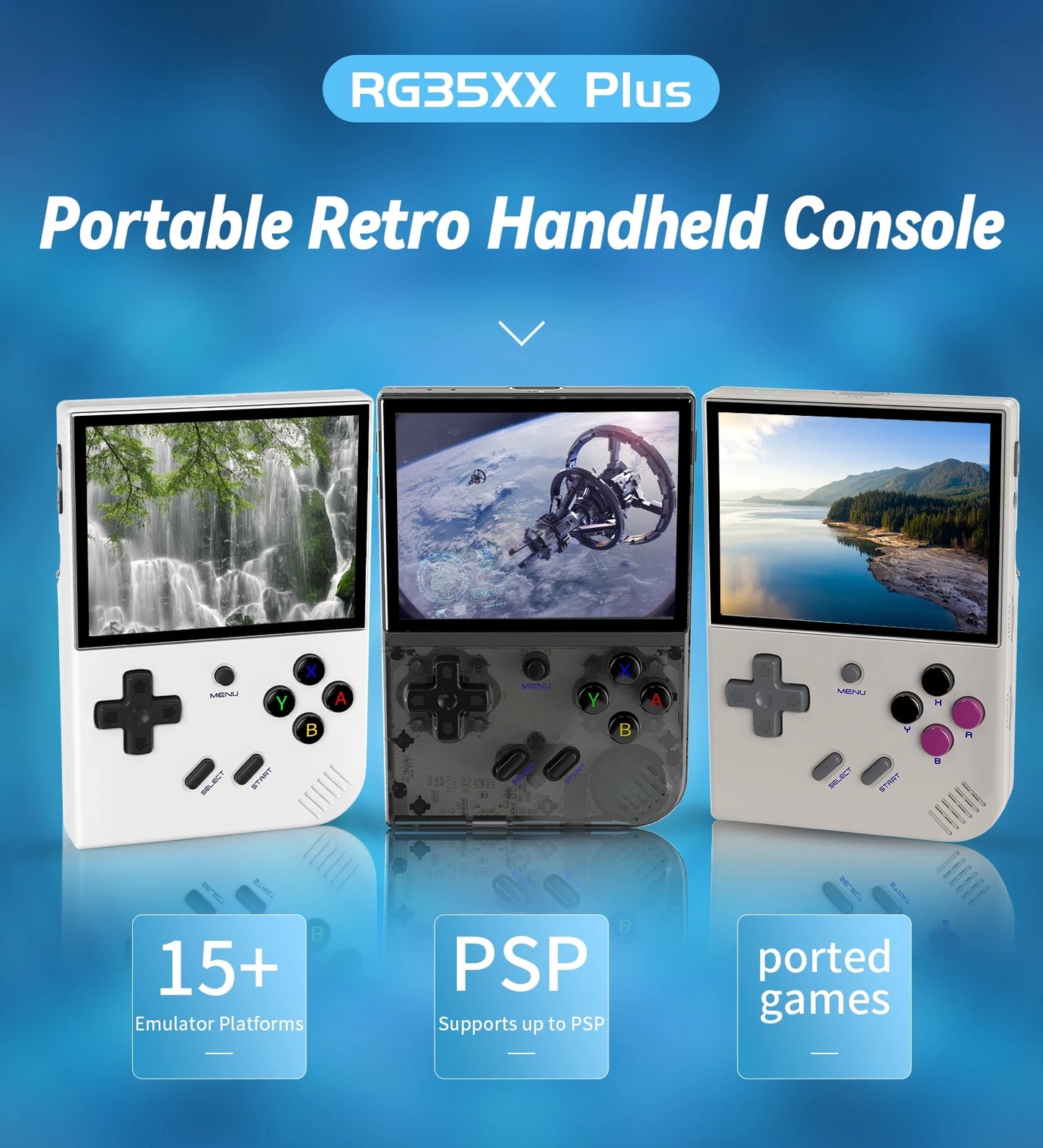 ANBERNIC RG35XX Plus Retro Handheld Game Player Console
