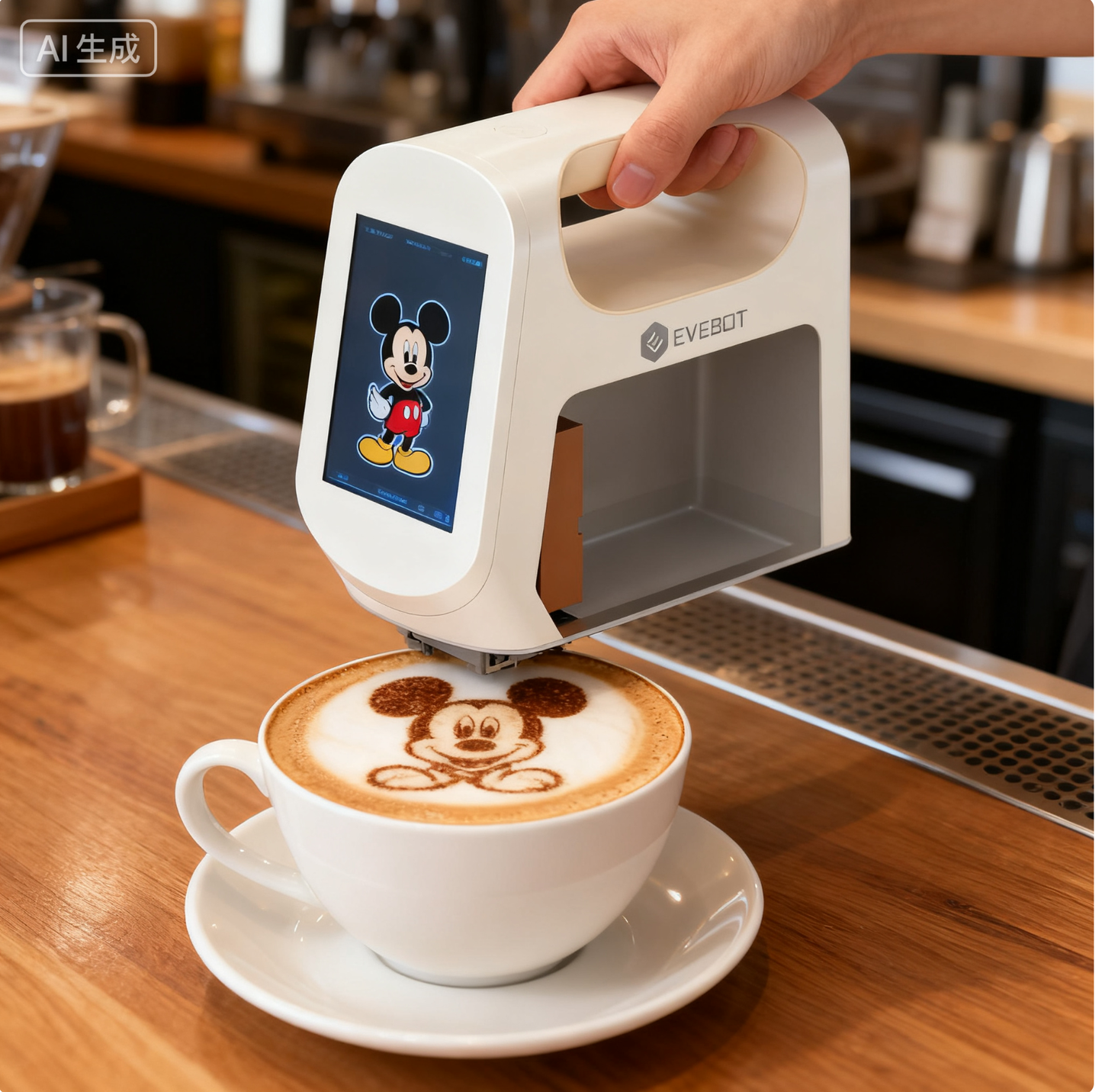 Evebot Smart Handheld Food Printer with Visual Positioning
