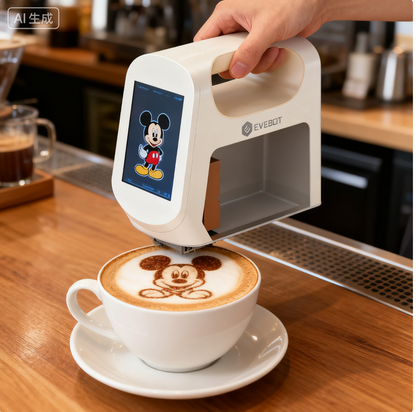 Evebot Smart Handheld Food Printer with Visual Positioning