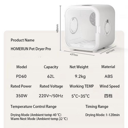 HOMERUN Pet Drying Box 50L/62L