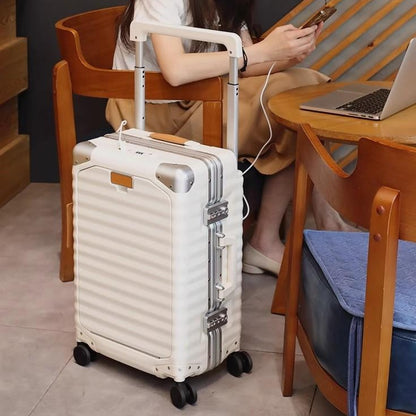 O9 O-Nine Dream traveller before the opening luggage universal wheel wide trolley suitcase multifunctional trolley case men and women boarding boxes AL2230-3 (2)
