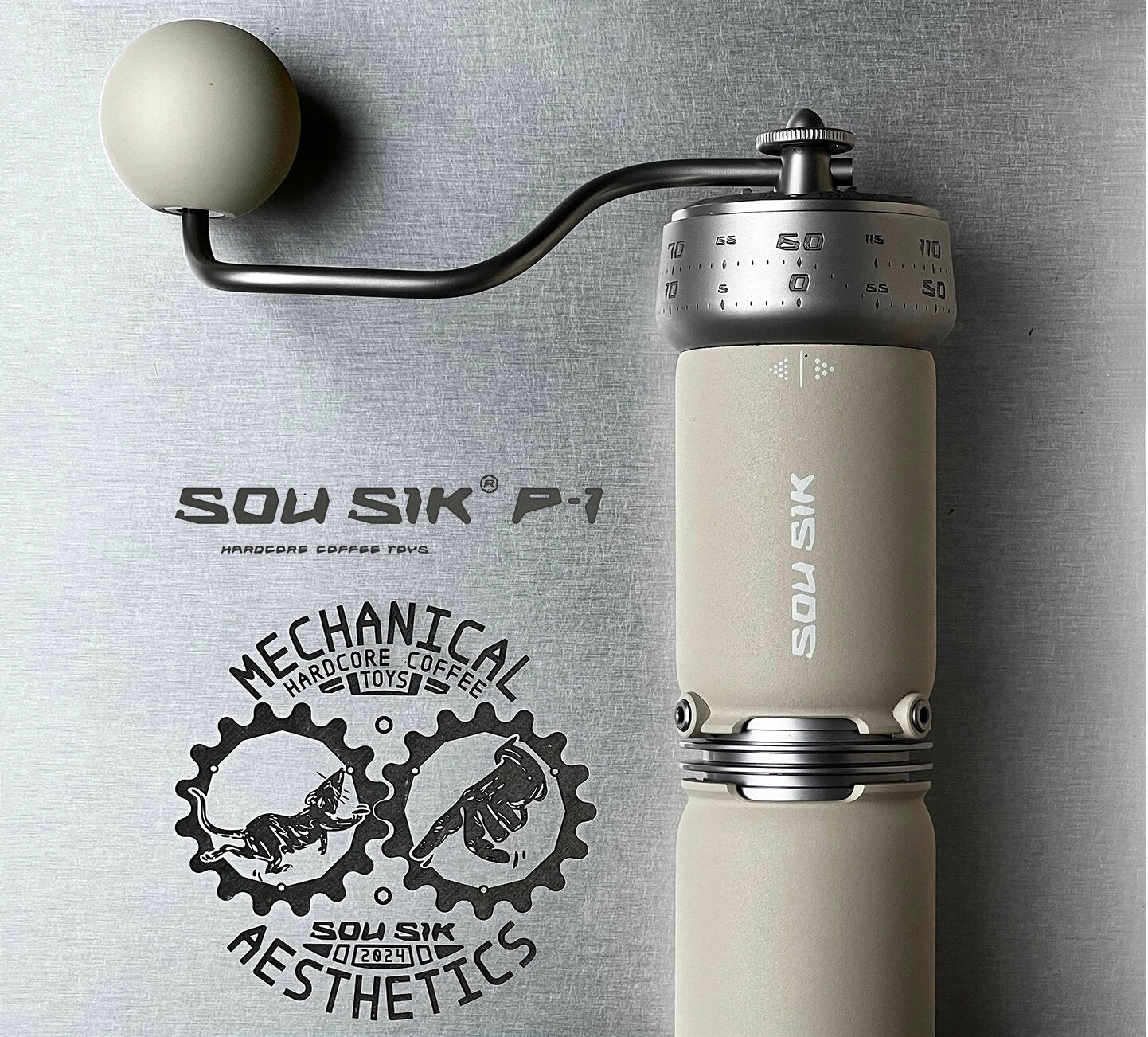 SOU SIK·P-1 Hand-Crank Coffee Grinder