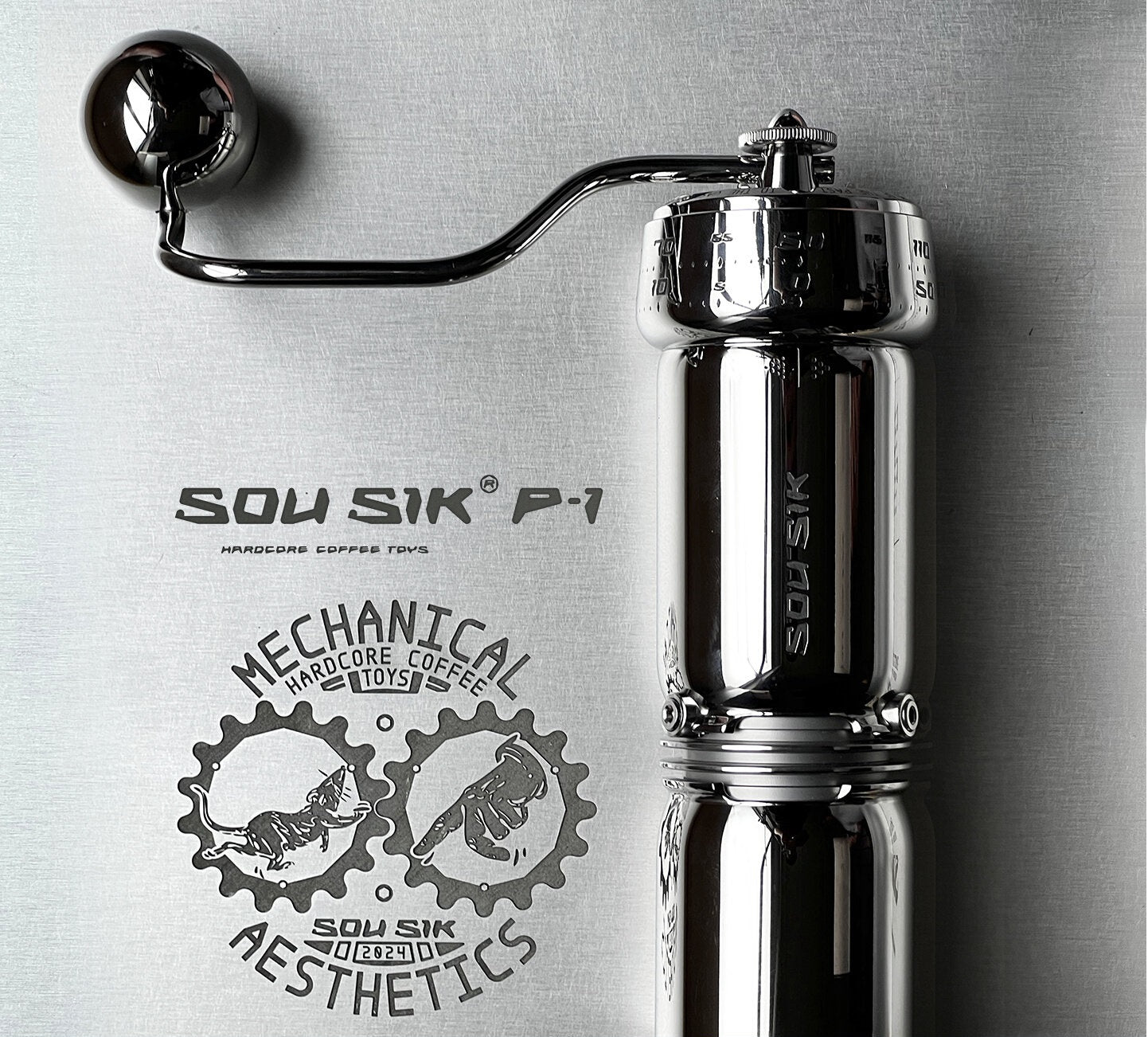SOU SIK·P-1 Hand-Crank Coffee Grinder