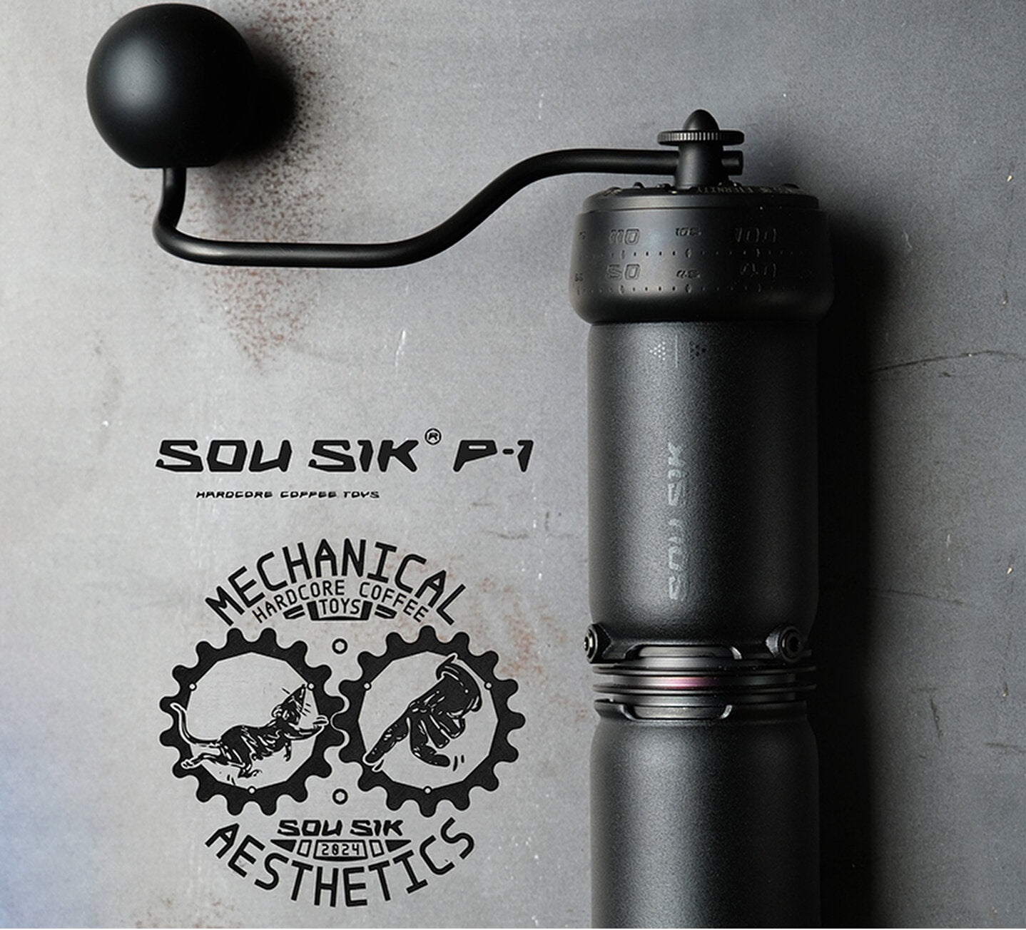 SOU SIK·P-1 Hand-Crank Coffee Grinder