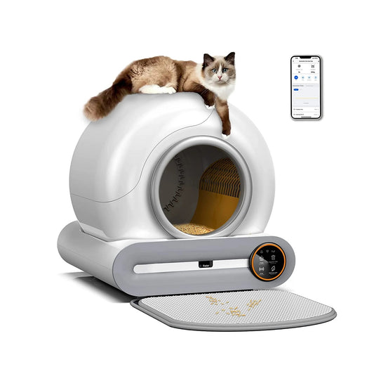 V2com & MewMewCat Smart Self Cleaning Cat Litter Box