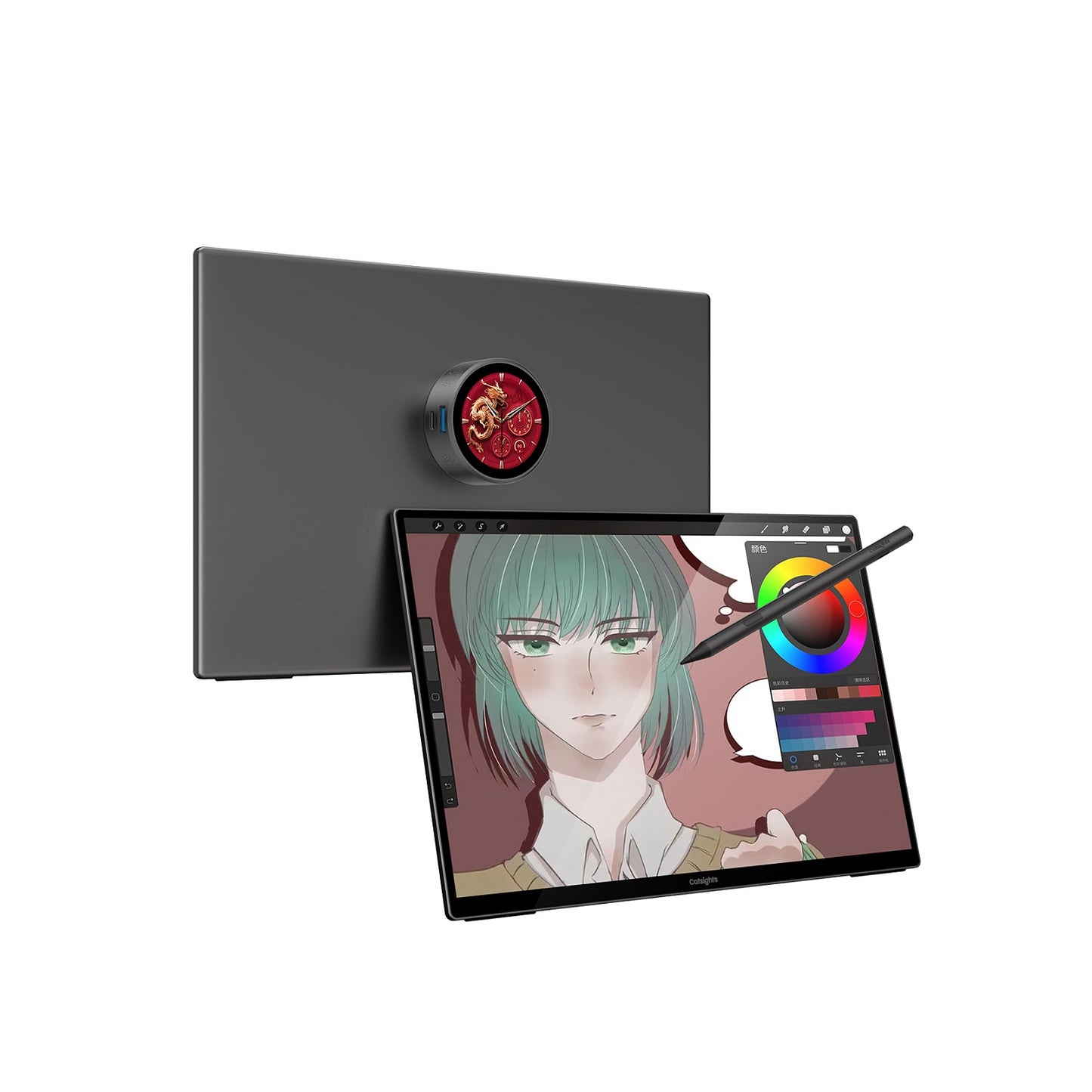 V2com & Catsights Touchscreen Monitor