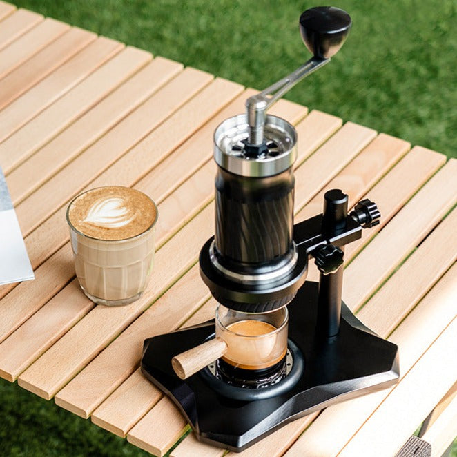 iCafilas Manual Coffee Grinder Portable Mini Manual Coffee Maker Kitchen Home Outdoor Latte American High-pressure Hand Espress Machine