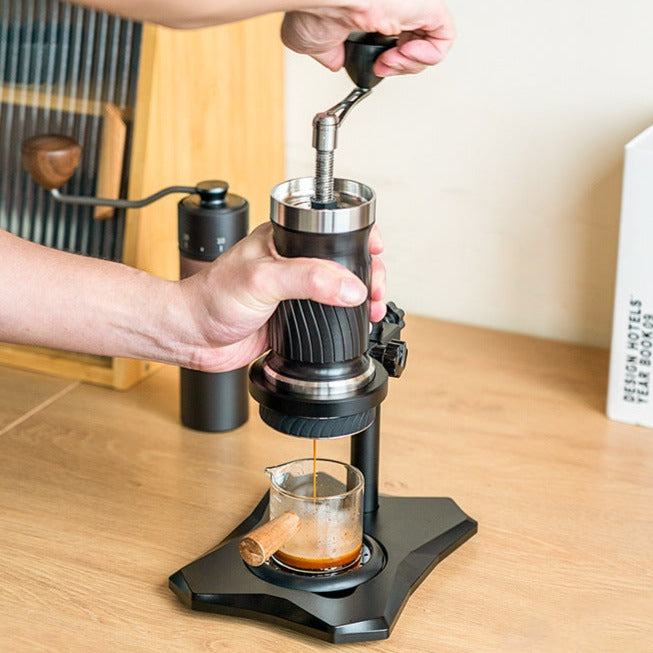 iCafilas Manual Coffee Grinder Portable Mini Manual Coffee Maker Kitchen Home Outdoor Latte American High-pressure Hand Espress Machine