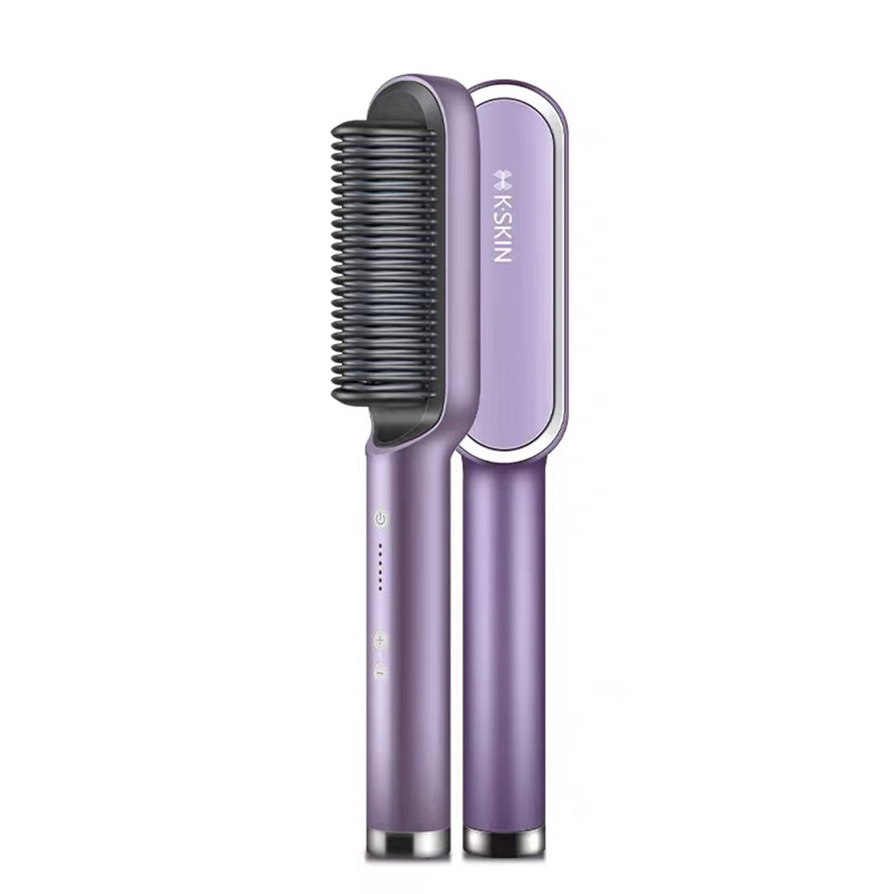 KSKIN Hair Straightener Comb Anti Scald Hair Curler Hair Straightener Brush KD380
