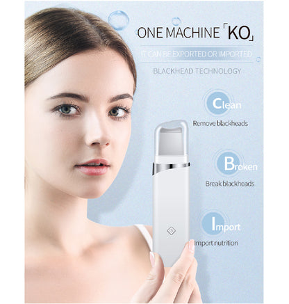 KSKIN Portable Electric Facial Dead Skin Peeling Machine Professional Sonic Face Cleaning Spatula Ultrasonic Skin Scrubber