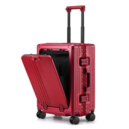 Business trolley case universal wheel open luggage male computer boarding code box female suitcase 20 inch-2
