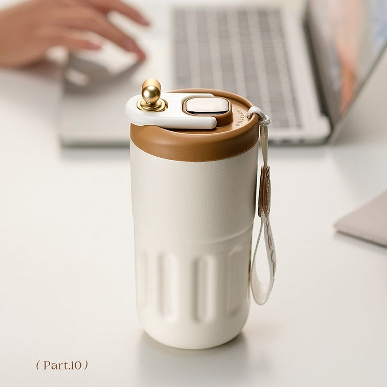 Intelligent coffee insulation cup lady with high value summer keep cold portable car stainless steel girls water cup-4