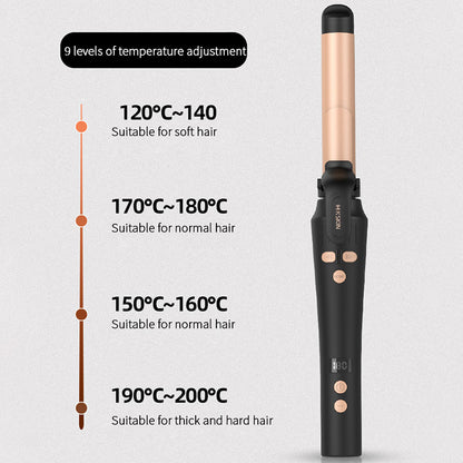 K.SKIN Automatic Curling Iron Wand, 22mm 360 Automatic Rotation for Long Hair and 9 Adjustable Temps for Professional Hair Styling,KD882B