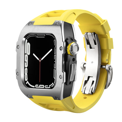 Gold-J Luxury Titanium/Stainless Steel Case With Strapr For Apple Watch