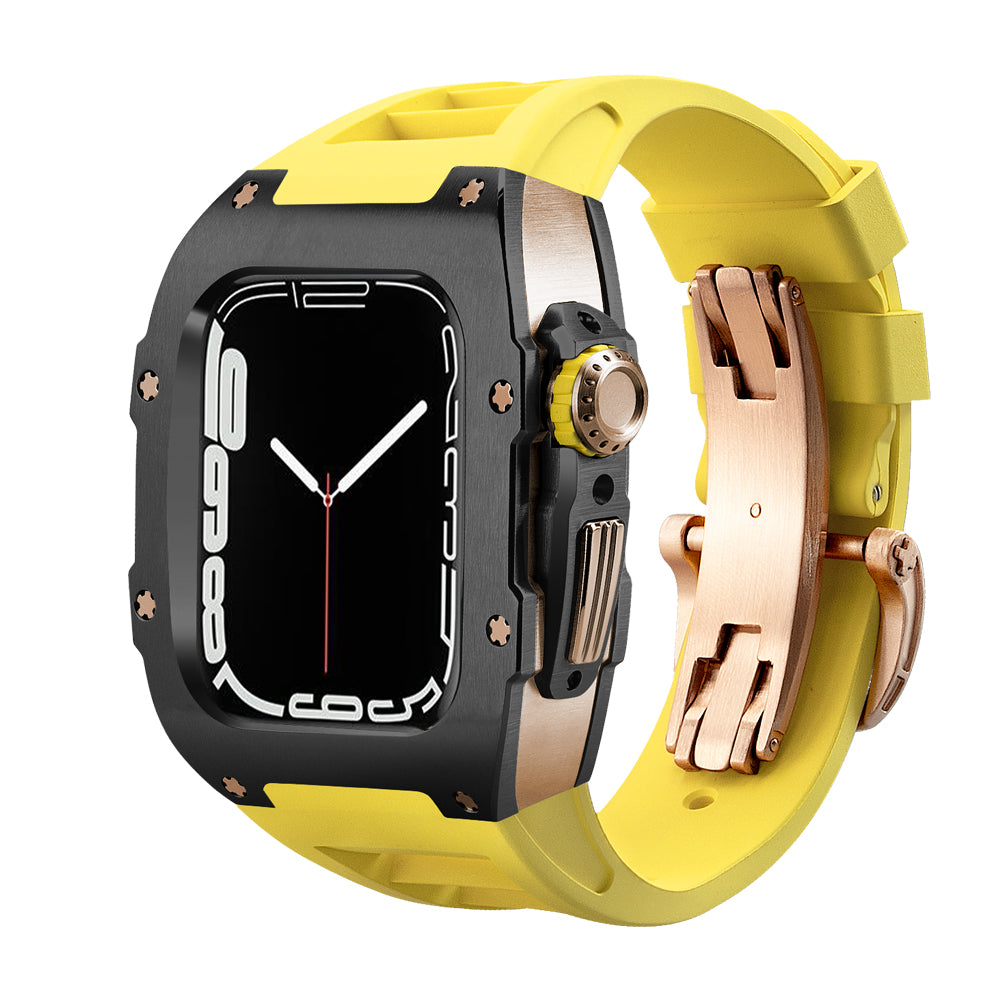 Gold-J Luxury Stainless Steel Case With Strapr For Apple Watch