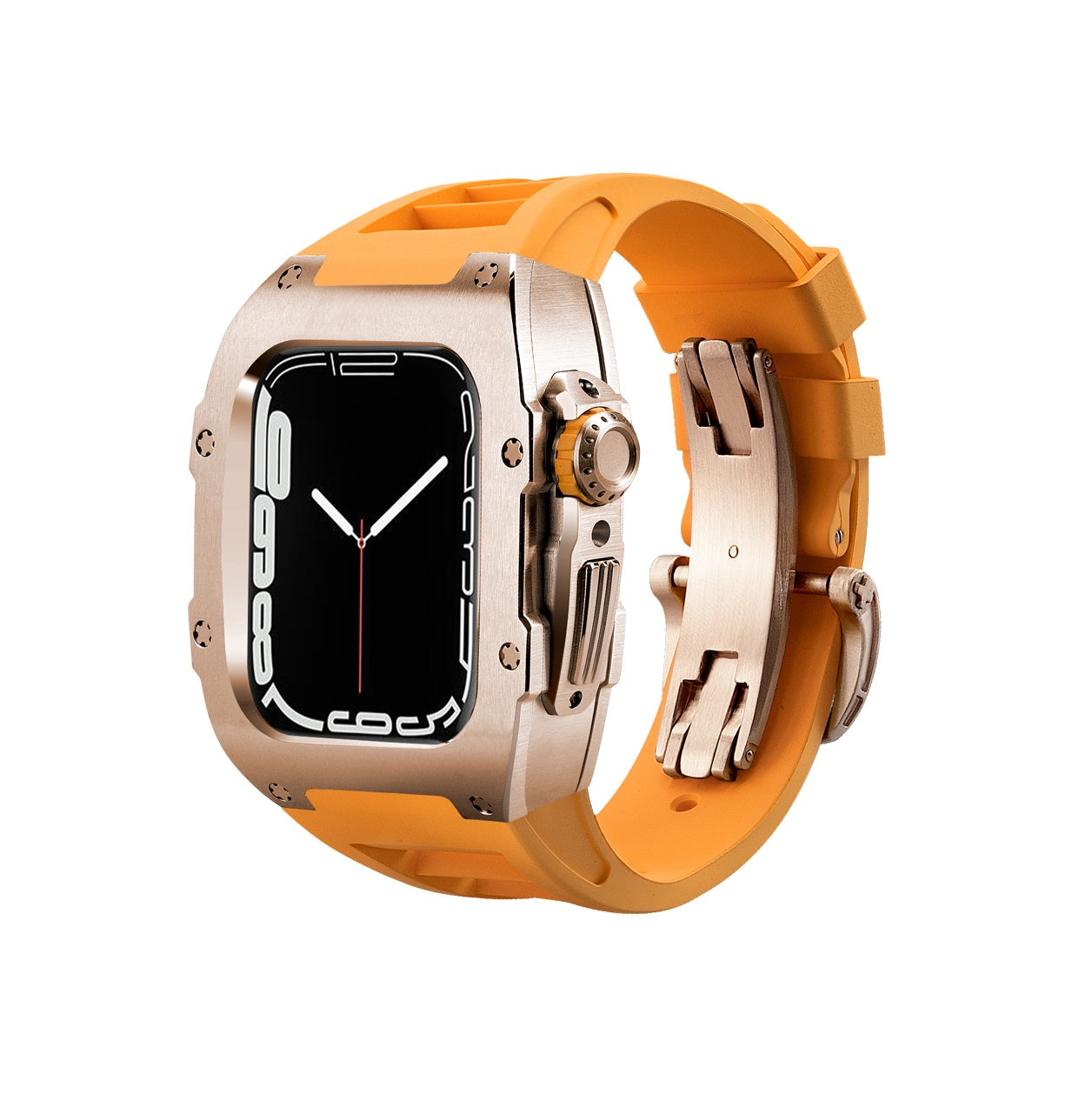 Gold-J Luxury Titanium/Stainless Steel Case With Strapr For Apple Watch