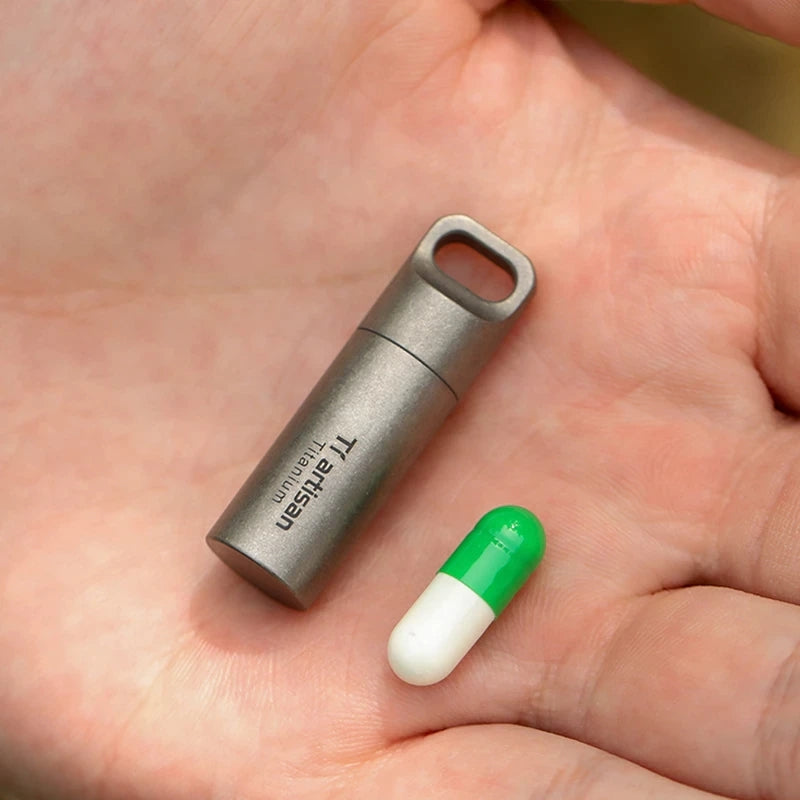 RockOutdoor Pure Titanium Mini Sealed Waterproof Pill Box