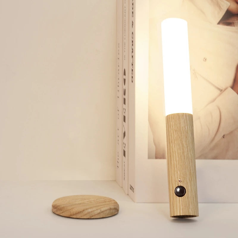 V2com Modern Simple Wood Glass Night Lights
