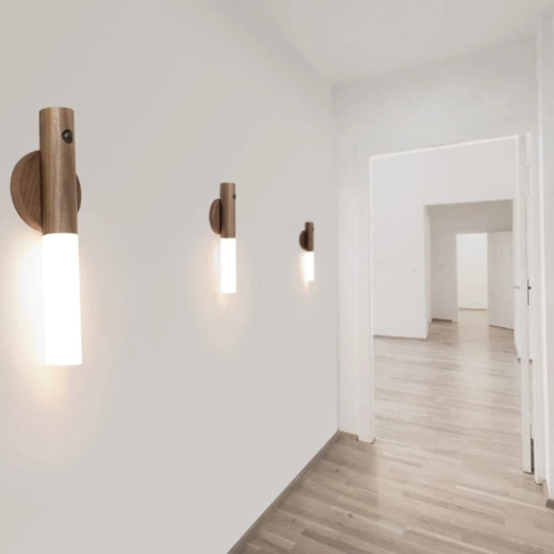 V2com Modern Simple Wood Glass Night Lights