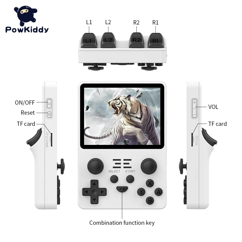 POWKIDDY New RGB20S Handheld Game Console