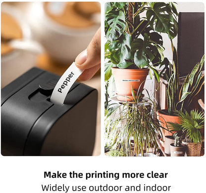Phomemo Printer Transfer Thermal Printing With 4 Rolls White Label Tapes Mini Impresora Label Maker Using Organization