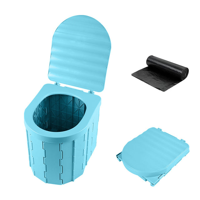 V2com Portable Toilet Folding Commode Potty