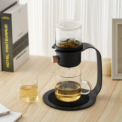 automatic filterless glass pour over coffee and tea maker machine