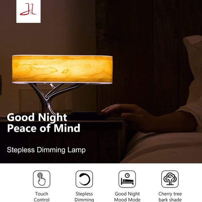 Modern Led Table Lamp With Wireless Charger And Bluetooth Speaker-- LOHT