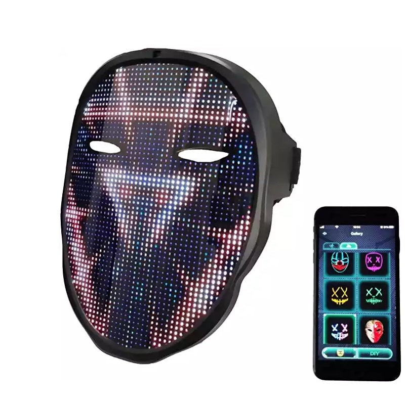 Bluetooth APP Control Smart Carnival Led Face Masks – Jusinhel-Life